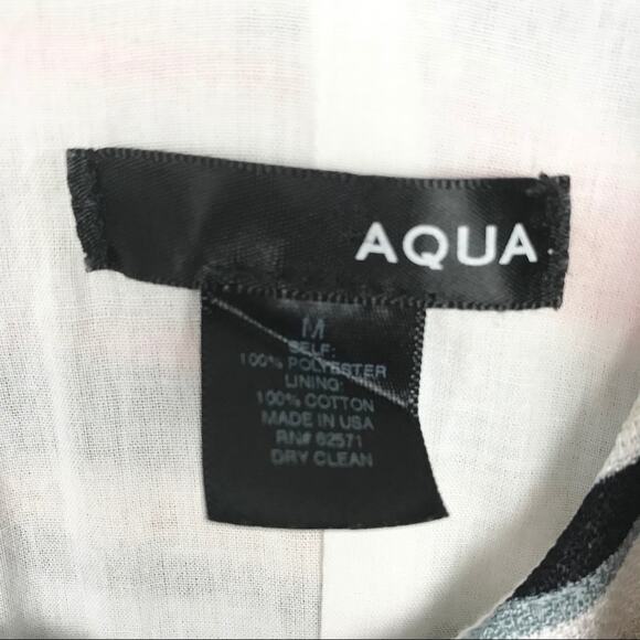 Aqua Sleeveless Striped Tank Dress Size Medium - Picture 2 of 9